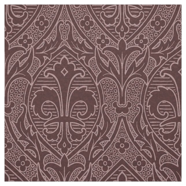 Gothic Revival Fleur de Lys - Vin Tyg (Provkarta)