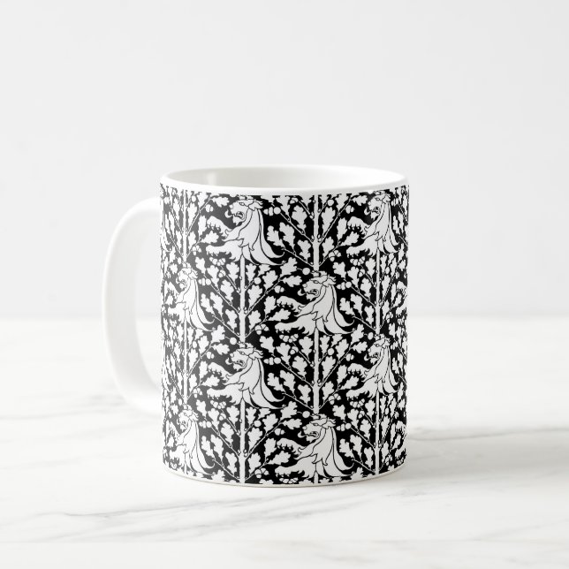 Gothic Revival Lejon-kaffe Mugg (Framsida vänster)