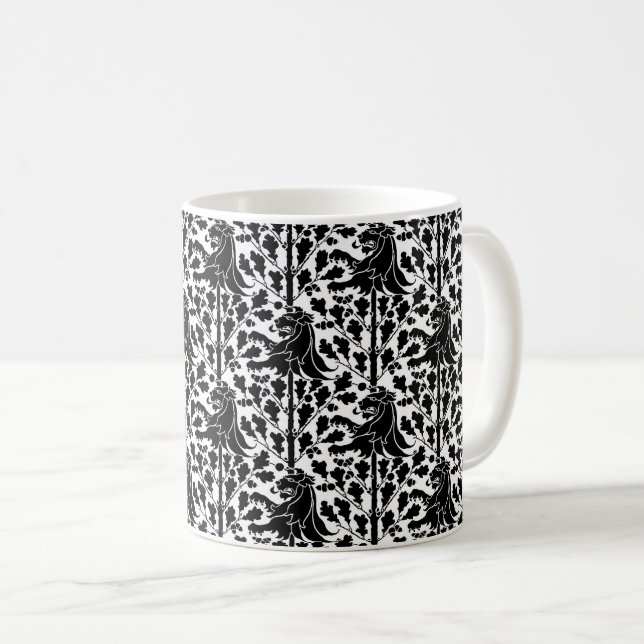 Gothic Revival Lejon-kaffe Mugg (Framsida höger)
