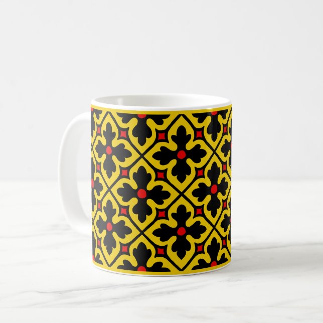 Gothic Revival Quatrefoil Coffee Mugg (Framsida vänster)