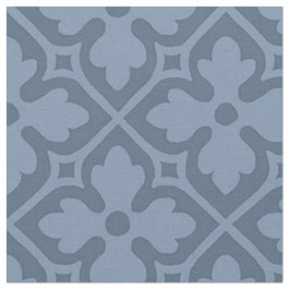 Gothic Revival Quatrefoils, Slate Blue Tyg