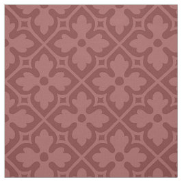 Gothic Revival Quatrefoils, Soft Burgundy Tyg