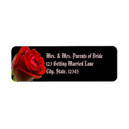 Gothic Ro Avery-etikett Returadress Etikett