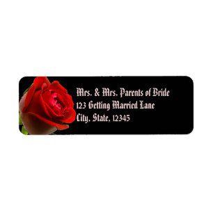 Gothic Ro Avery-etikett Returadress Etikett