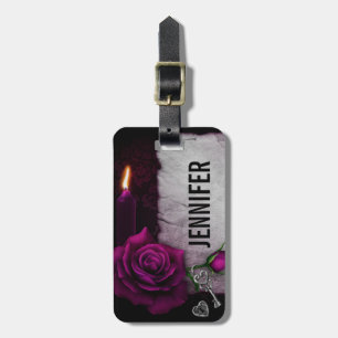 Gothic Ro, Candle, Parchment and Locket Bagagebricka