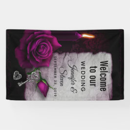 Gothic Ro, Candle, Parchment och Locket Bröllop