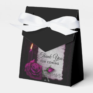 Gothic Ro, Candle, Parchment och Locket Bröllop Presentaskar