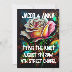 GOTHIC RO COLORFUL WEDDING INVITATIONS INBJUDNINGAR