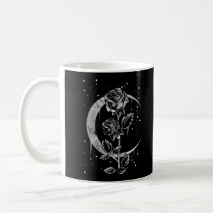 Gothic Ro Crescent Witchy Art Måne Kaffemugg