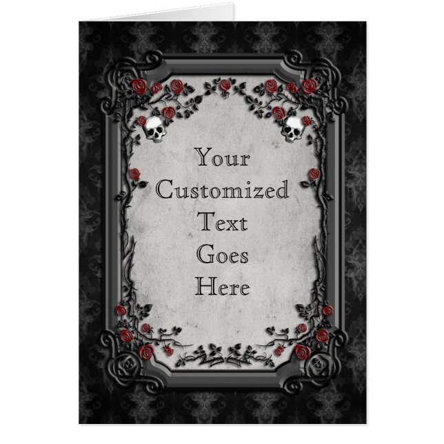 Gothic Ro & Döskallars Hälsningskort (Framsidan)