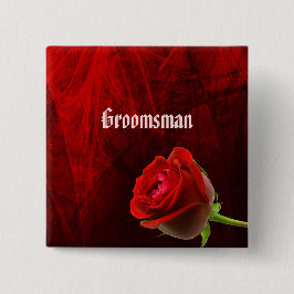 Gothic Ro Groomsman Button Knapp