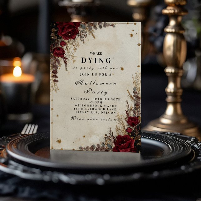 Gothic Ro Halloween fest Inbjudningar (Skapare uppladdad)