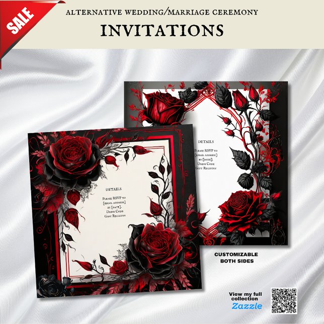 GOTHIC RO HANDFASTING CEREMONY INVITATIONS INBJUDNINGAR (Skapare uppladdad)