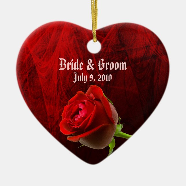 Gothic Ro Keepsaké Bröllop Ornament (Framsidan)