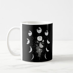 Gothic Ro Måne faser Witchy Crescent Kaffemugg