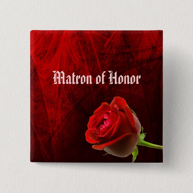 Gothic Ro Matron of Honor Button Knapp (Framsida)
