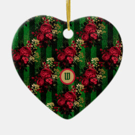 Gothic Ro och Rand med initial Julgransprydnad Keramik