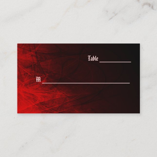 Gothic Ro Place Cards Affärskort Placeringskort (Framsida)