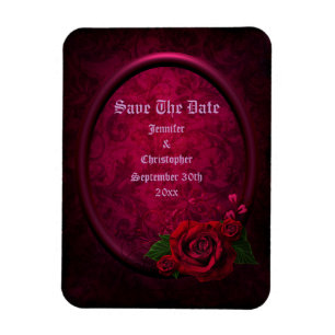 Gothic Ro Ram sparar datumet Bröllop Magnet