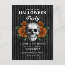 Gothic Ro & Skull Halloween fest Vykort