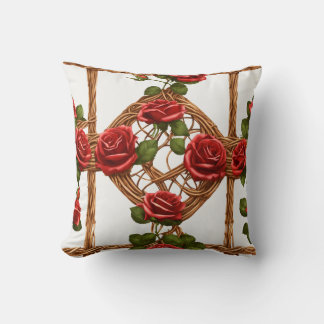 Gothic Ro Vine Pillow - Sömlös Blommigt Beauty Kudde