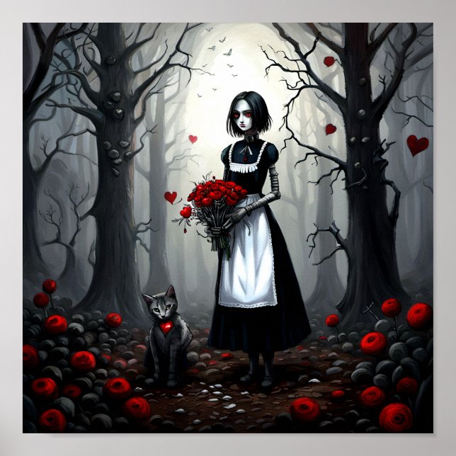 Gothic Robot Girl Poster (Framsidan)