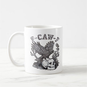Gothic Roligt F-Caw-F Humor Kråka Essential Retro Kaffemugg