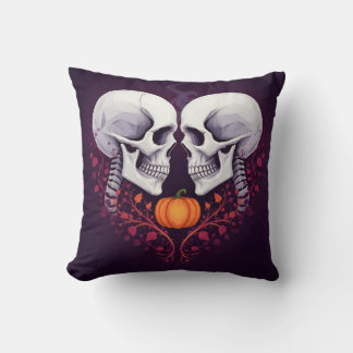 Gothic Romance Skull Art  Kudde