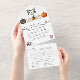 Gothic Romantic Skeleton Hand Halloween Bröllop