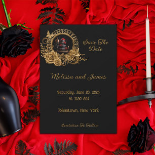 Gothic Romantik Bröllop Romantik Spara Datumet