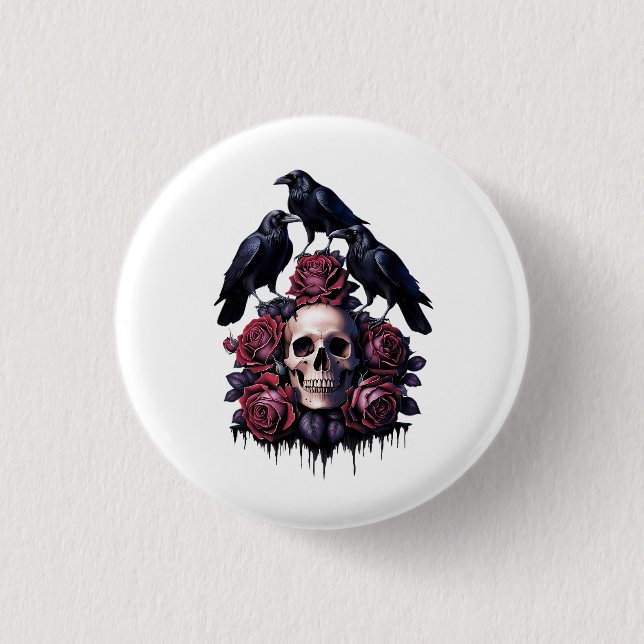 Gothic Romantik: där Döskallar, Ro och Ravens Ent Knapp (Framsida)