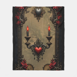 Gothic Romantik: Gömt passion Fleecefilt