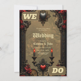 Gothic Romantik: Gömt passion. Inbjudningar