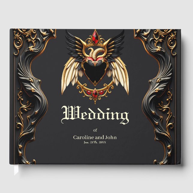 Gothic Romantik, i Kärlek Shadows Gästböcker (Framsida)