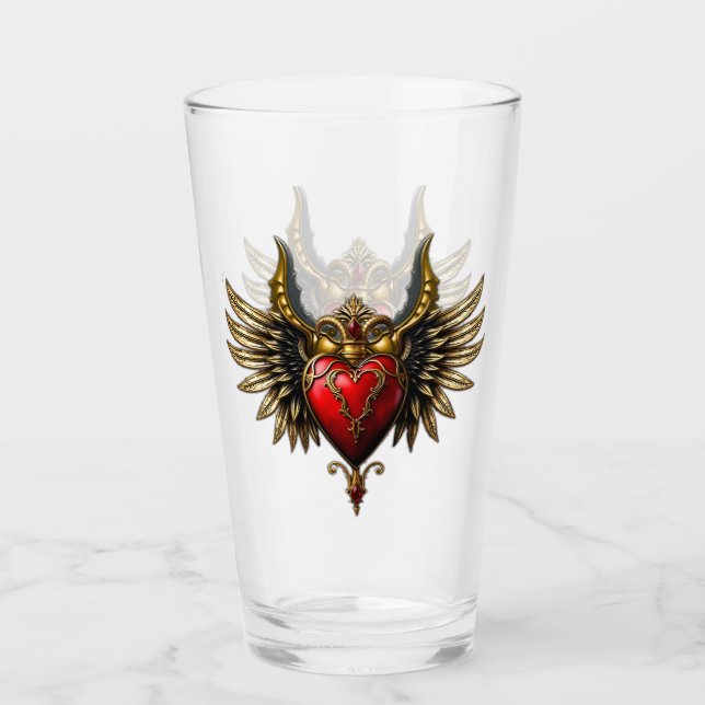 Gothic Romantik, passionens hjärta. Glaskopp (Framsida)