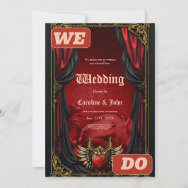 Gothic Romantik, passionens hjärta. Inbjudningar