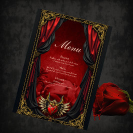 Gothic Romantik, passionens hjärta. Meny