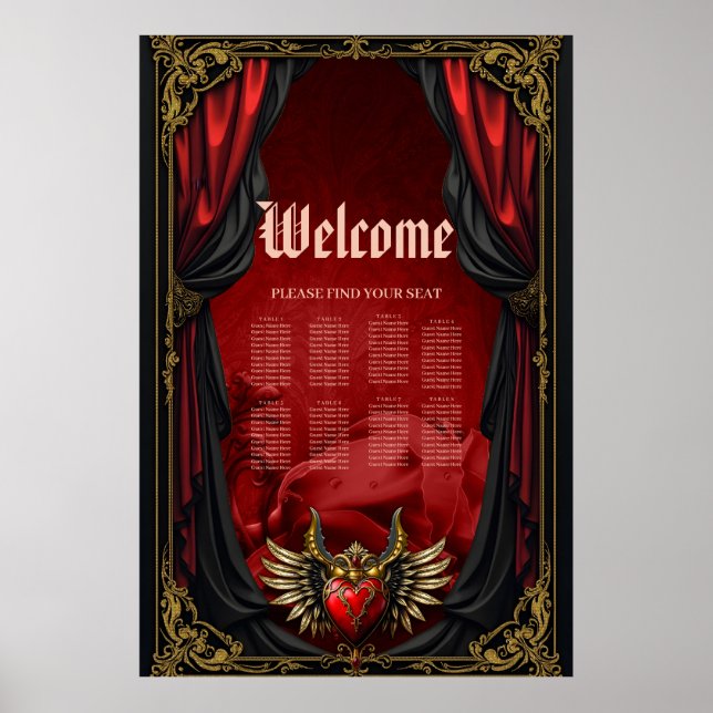 Gothic Romantik, passionens hjärta. Poster (Framsidan)