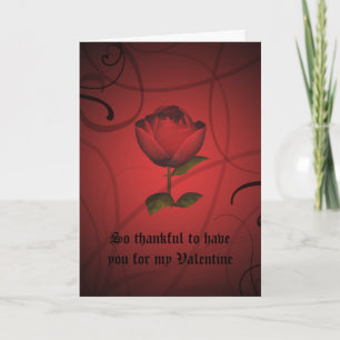 Gothic romantik valentins dag helgkort
