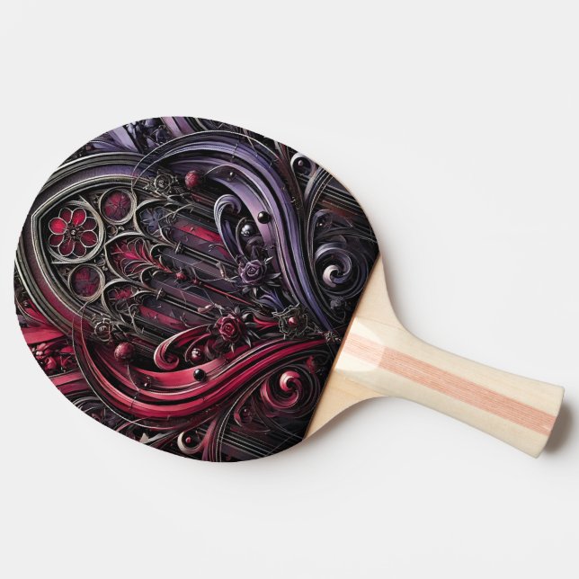 Gothic Rose Bordtennisracket - Ping Pong-racket (Sidan)