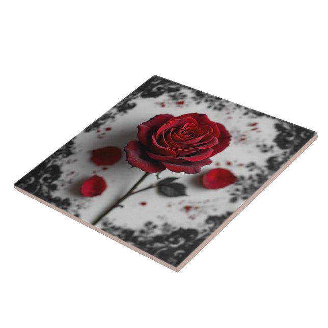 Gothic Rose  Kakelplatta (Sidan)