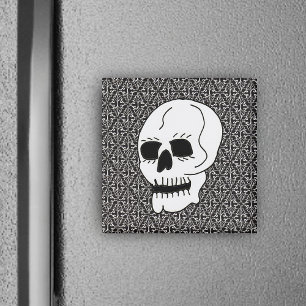 Gothic Rulla och Skull Magnet