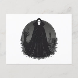 Gothic Salem Witch vid midnatt Helg Vykort