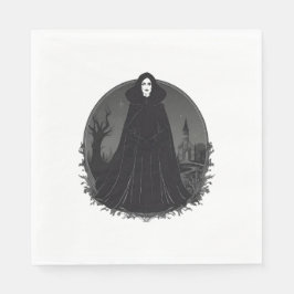 Gothic Salem Witch vid midnatt Pappersservett