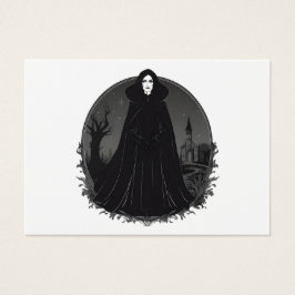 Gothic Salem Witch vid midnatt Visitkort