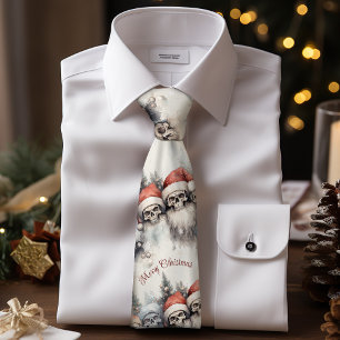 Gothic Santa Döskallars Watercolor Winter Gothmas Slips
