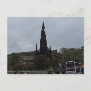 Gothic Scott Monument i Edinburgh Vykort