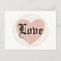 Gothic Script Kärlek med hjärta