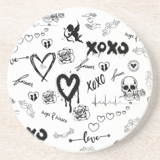 Gothic Seamless Mönster Underlägg