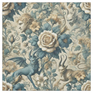 Gothic Sergranat - Gothic Victorian Påstående Tile Tyg